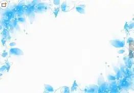 黑板报花边精美手抄报花边图案梦幻幽蓝