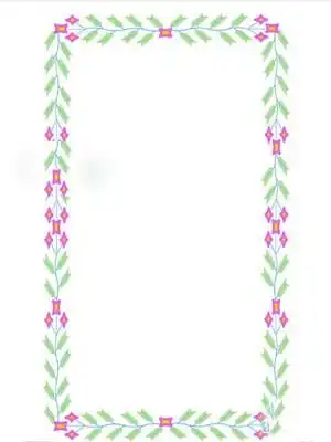 手抄报花边花朵花边