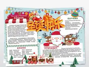 圣诞节快乐小报圣诞节英语手抄小报下载图片素材psd模板86.29mb圣诞节手抄报大全节日手抄报