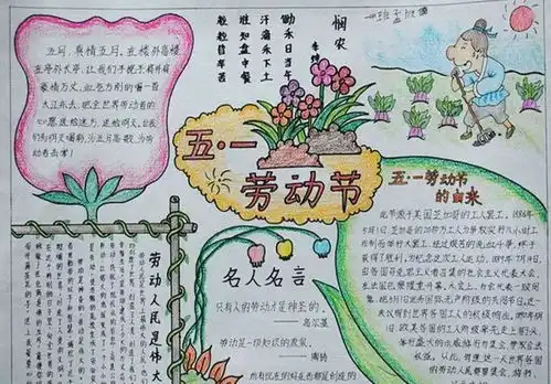 小学五一劳动节手抄报精选,快到五一,这份小报你要收好