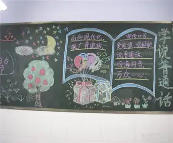推广普通话黑板报推广普通话的方针和政策