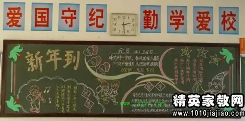 迎元旦黑板报资料