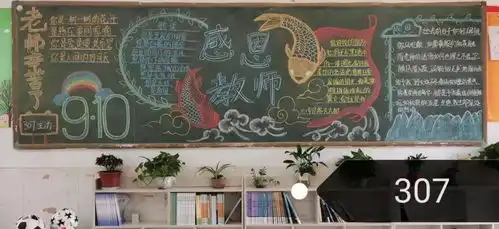 监利新教育小小黑板报,浓浓师生情