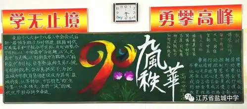 黑板也是竞技场,哪班设计最闪亮高中第一次黑板报评比邀您点赞加油