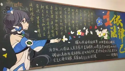 中学生顶配黑板报,艺术功底惊艳众人,班主任看了舍不得擦