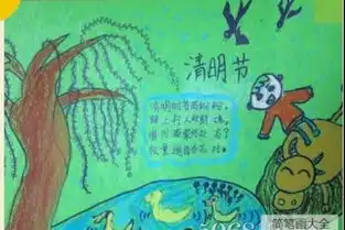 清明节儿童画
