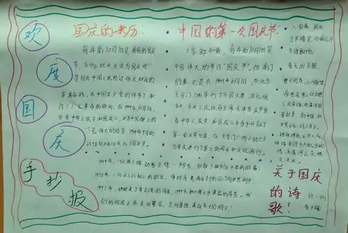 欢度国庆手抄报版面设计图2