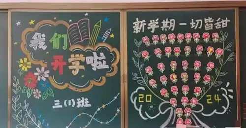 开学仪式感黑板报