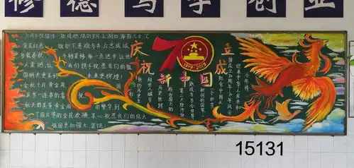 2019年秋学期庆祝建国70周年主题黑板报评比结果
