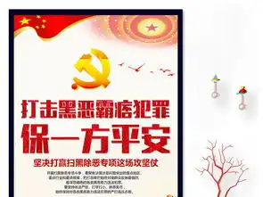 开展扫黑除恶专项斗争宣传栏海报psd模板图片设计素材高清psd下载273.49mb党建展板大全