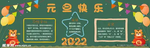 元旦节黑板报设计图