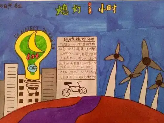 地球一小时千余小学生分享烛光创意