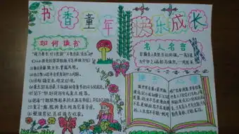 求读书的手抄报内容,