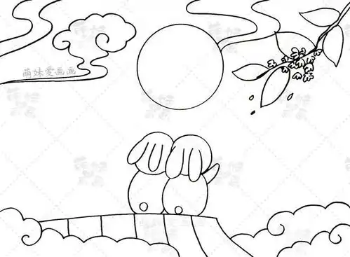 中秋月圆人更圆简单漂亮的中秋手抄报简笔画合集,含文字内容哦