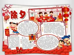 除夕小报春节年夜饭狗年新年习俗寒假手抄小报素材图片psd模板下载44.28mb元旦手抄报大全节日手抄报