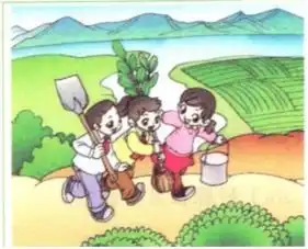 看图写话,提示这是什么季节画上有哪些景物图上的小朋友在什么地方干什么他的心情又是怎样的