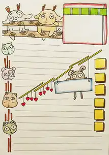 简笔画原创13种手帐手抄报排版样式,拿走不谢简书