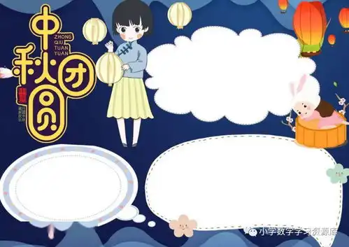 国庆节中秋节手抄报大全