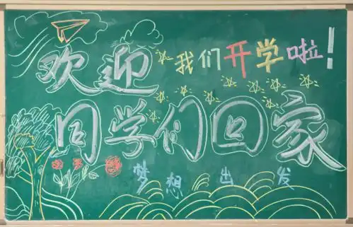 乘风破浪的志臻丨开学模式已启动,黑板报安排上