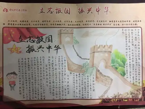 历史手抄报主题黑板报比赛