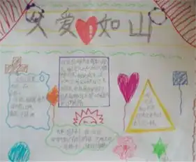 父亲节手抄报父爱,伟岸如青山