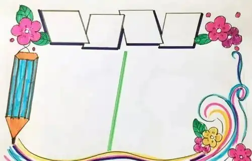 三月,你好描写春天的好词好句手抄报,与你共赏春暖花开