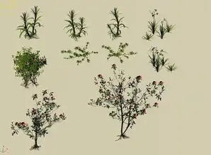 黄果树瀑布小植物01设计图下载图片78.24mb花瓶花卉库单体模型