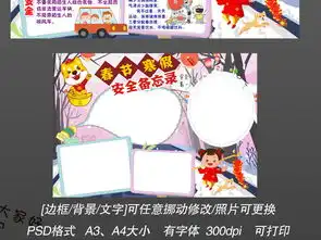 春节寒假安全教育2018狗年健康提示备忘录作业小报手抄报图片模板psd设计图下载假期安全手抄报大全编号17439352