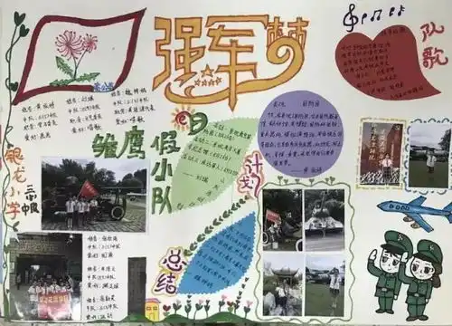 南京国防园教你制作雏鹰假日小队手抄报啦