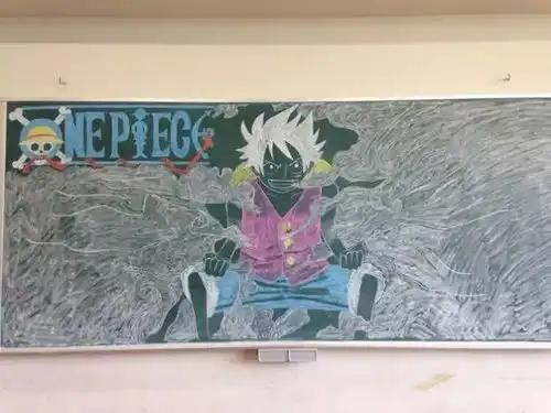 日本学生的黑板报逆天了