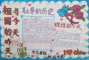 祖国的昨天今天和明天的完美手抄报