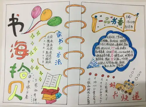 书海拾贝手抄报图片3张