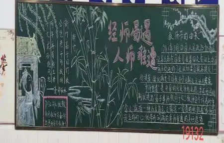 2021年秋学期新学期教师节黑板报评比结果