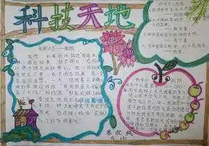科技在校园创新在明天手抄报