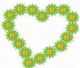 黑板报花边水果爱心