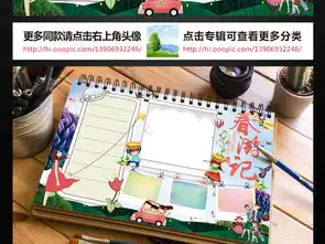春游小报春天踏青郊游手抄报电子小报图片素材psd模板下载83.84mb保护环境手抄报大全环保手抄报