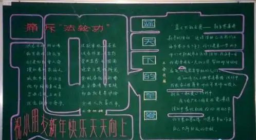 2021年春节黑板报边框大全