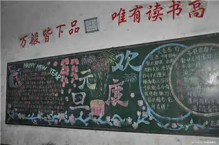 元旦黑板报祭诸神祭先祖