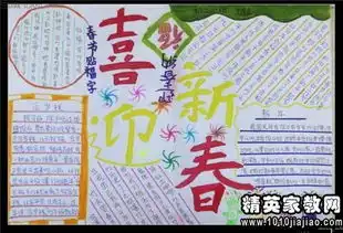 欢度春节手抄报资料大全