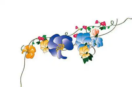 黑板报花边花藤