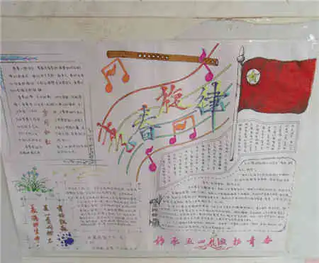 五四青年节手抄报后现代的五四