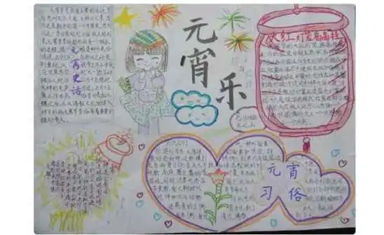 2022元宵节手抄报简单漂亮