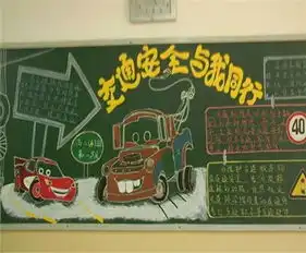 交通安全黑板报珍爱生命,重视交通安全
