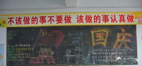 海泉学校请党放心,强国有我迎国庆主题板报