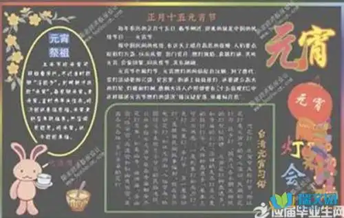 黑板报排版简约
