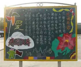关于感恩的黑板报爸爸,妈妈我爱你们