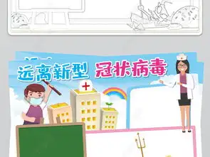 预防新型冠状病毒武汉肺炎防治宣传册海报小报手抄报模版图片模板下载