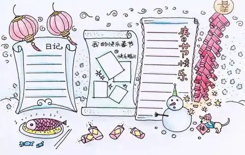 建议收藏这份新年手抄报模板大全,孩子寒假一定用得上