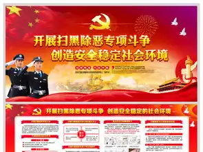 开展扫黑除恶专项斗争图片设计素材高清psd模板下载67.10mb党建展板大全