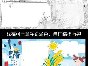 小满二十四节气传统中式word电子小报图片模板worddoc设计图下载端午节手抄报大全编号17795905